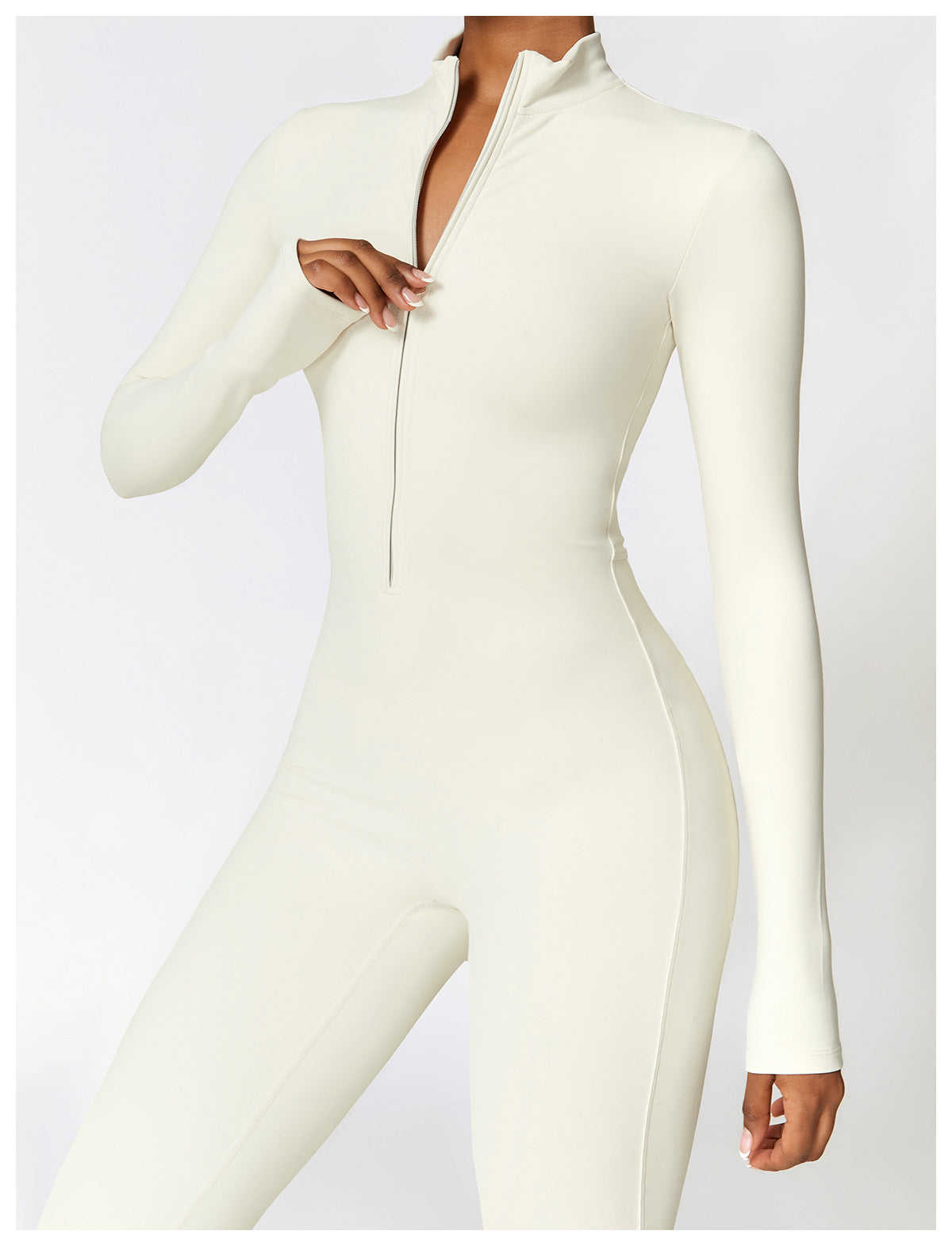 SculptWarm Fleece-Lined Winter Yoga Jumpsuit