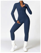 SculptWarm Fleece-Lined Winter Yoga Jumpsuit