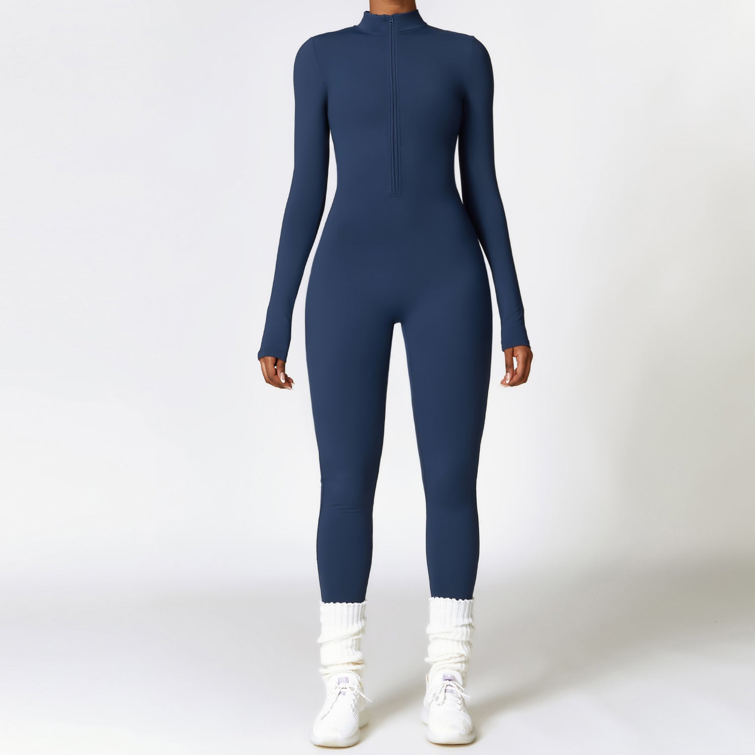 SculptWarm Fleece-Lined Winter Yoga Jumpsuit