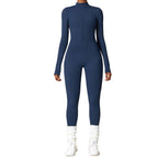 SculptWarm Fleece-Lined Winter Yoga Jumpsuit