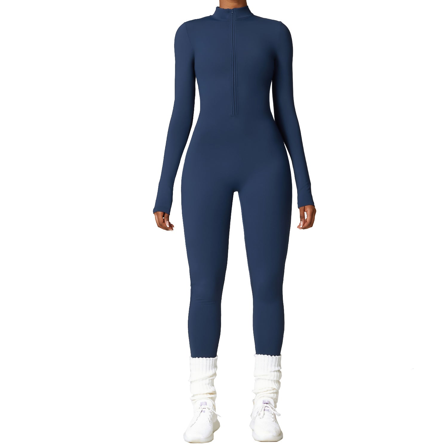 SculptWarm Fleece-Lined Winter Yoga Jumpsuit