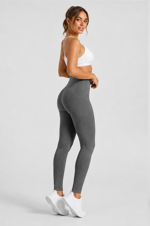 Seamless Jacquard High-Waist Gym Pants