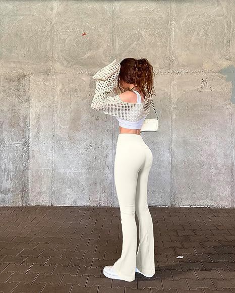 Contour Stripe Flare Yoga Pants