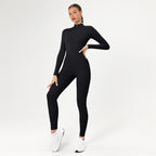 Ultra Sculpt Zipper Performance Jumpsuit