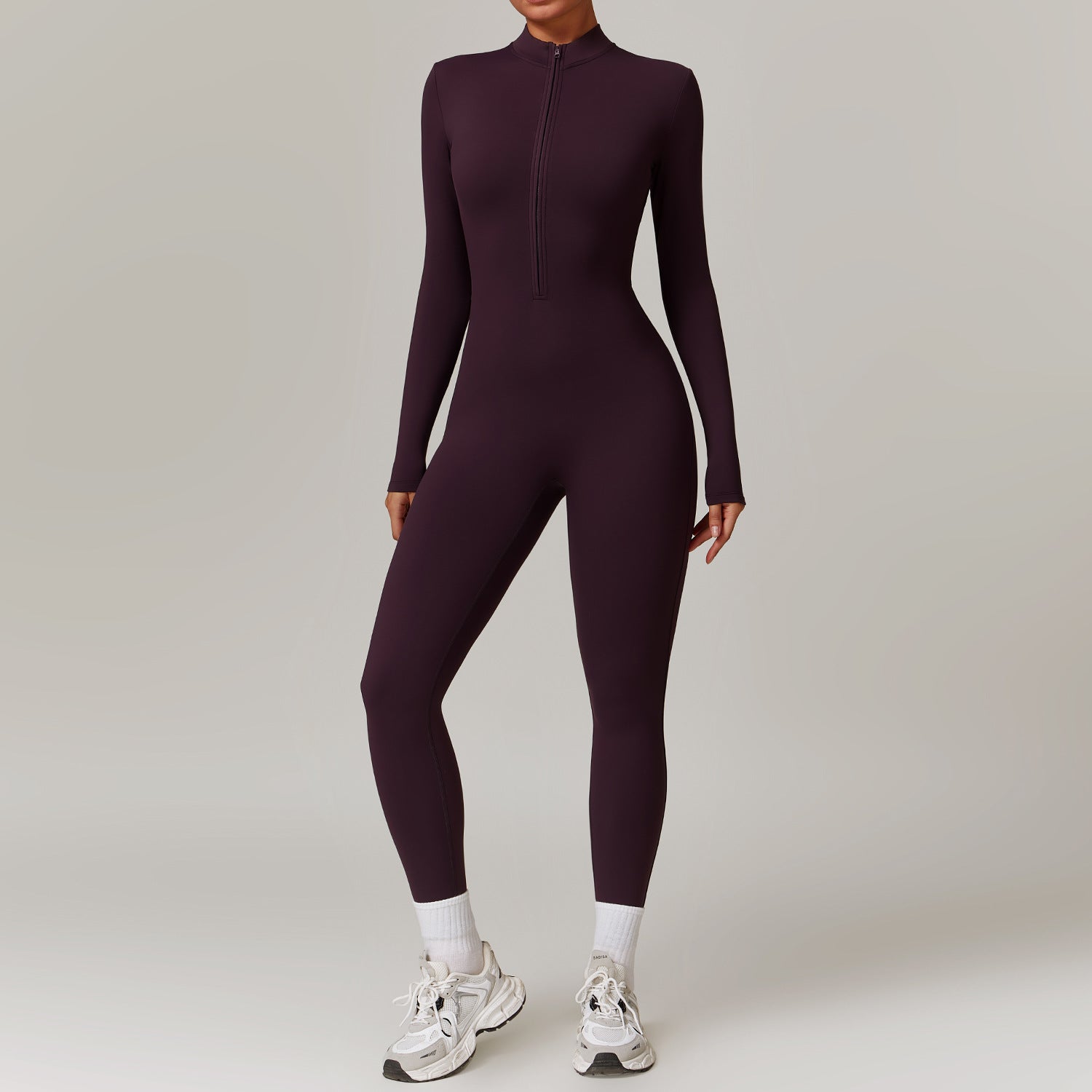 SculptWarm Fleece-Lined Winter Yoga Jumpsuit